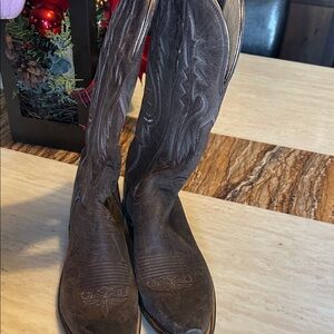 Lucchese Dark Brown Heeled Boots